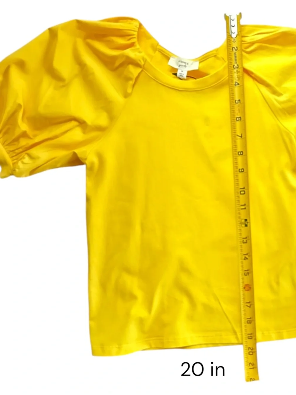 A Loves A Girls 2 Piece Set Yellow Top Floral Shorts Size M 9-10 Puff